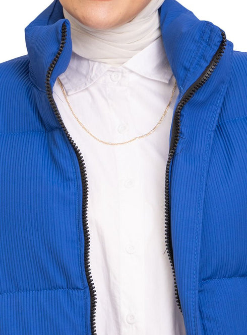Royal Blue Puffer Jacket 7 - Khotwh