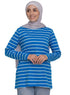 Royal Blue Striped Long - Sleeve - Khotwh
