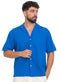 Royal Blue Tennis Collar Linen Shirt - Khotwh