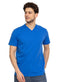 Royal Blue V - neck T-Shirt - Khotwh