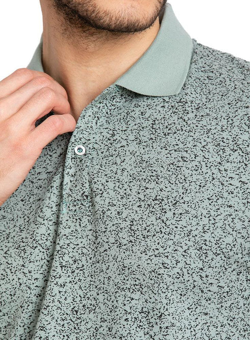 Rush - Aqua Foam Printed Polo - Khotwh