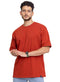 Rust Over Size Round T-Shirt - Khotwh