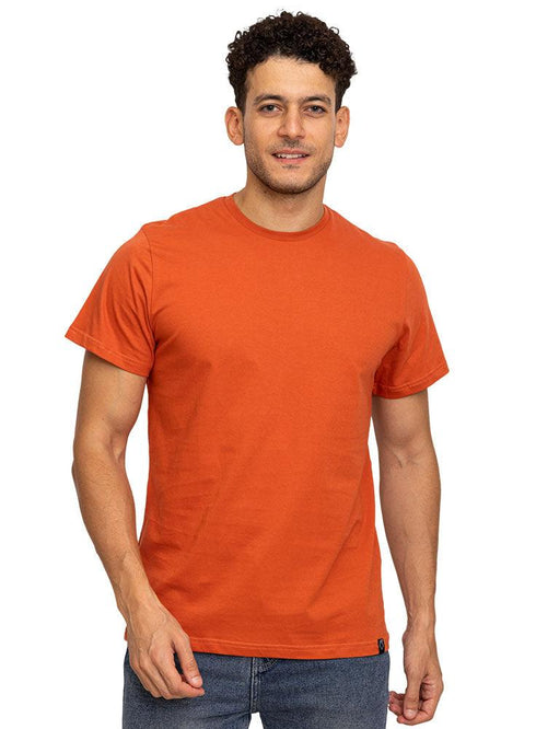 Rust Regular Round T-shirt - Khotwh