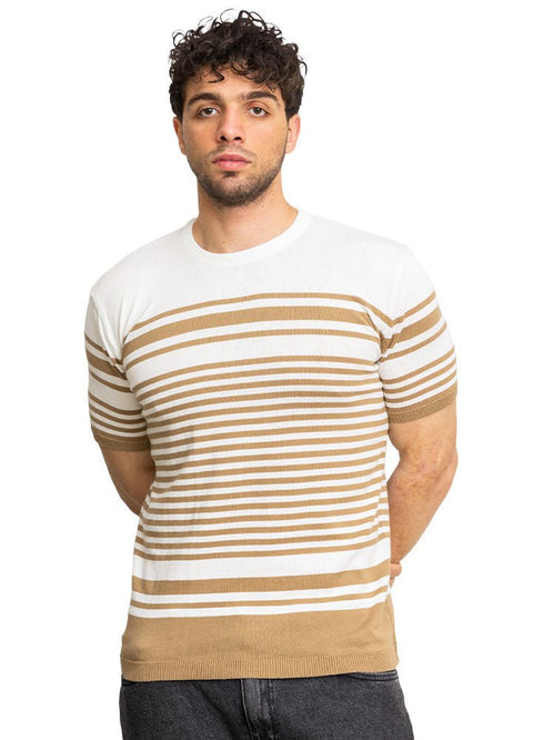 S - Coffee F - Round Knit Pullover - Khotwh