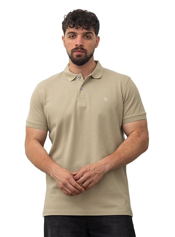 Sage Green Basic Polo - Khotwh