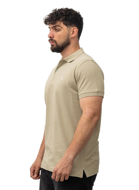 Sage Green Basic Polo - Khotwh