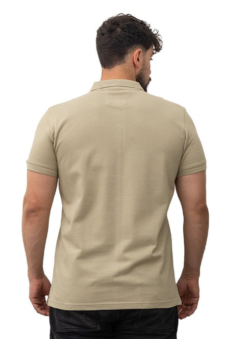 Sage Green Basic Polo - Khotwh