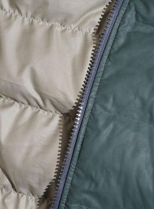 Sale Grey F - Leather Jacket - Khotwh