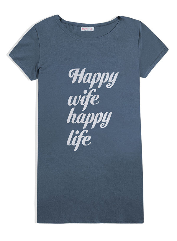 Sale Grey Night Shirt - Design 29 - Khotwh