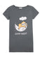 Sale Grey Night Shirt - Design 34 - Khotwh