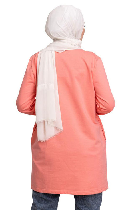 Salmon rose Basic Tunic - Khotwh