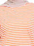 Salmon Striped Long - Sleeve - Khotwh