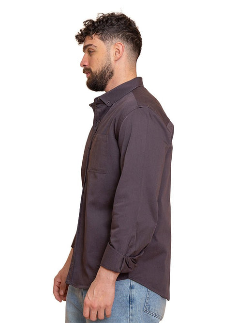Salte grey Gabardine Shirt - Khotwh