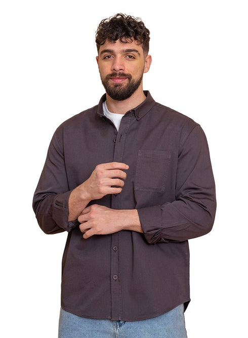 Salte grey Gabardine Shirt - Khotwh