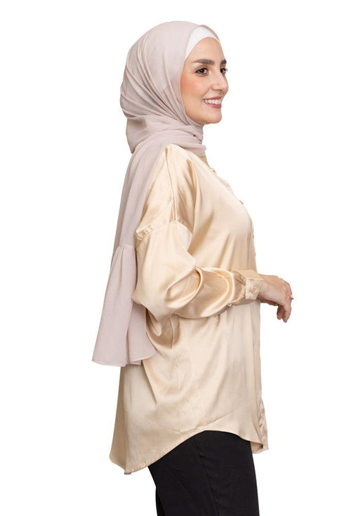 Sand Satin Blouse - Khotwh