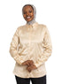 Sand Satin Collar Blouse - Khotwh