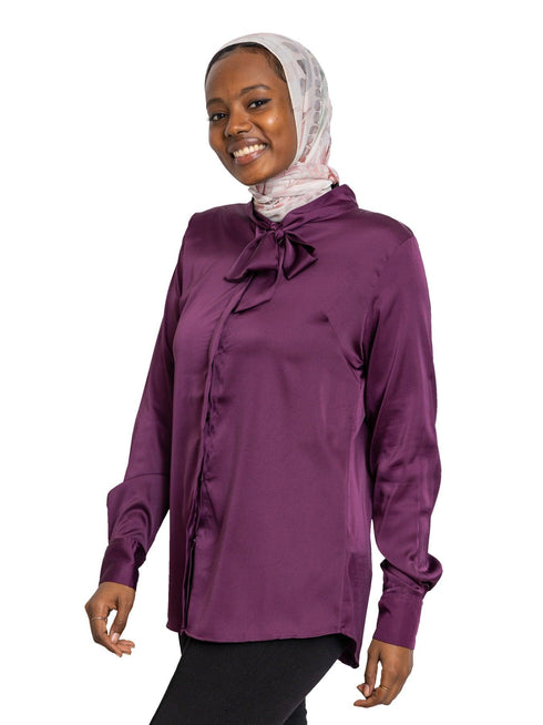 Sand Satin Tape Blouse - Khotwh