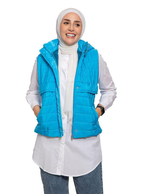 Sea blue Bumb - Cut Jacket - Khotwh
