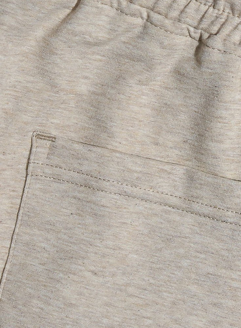 Sh - Beige Melton Short - Khotwh