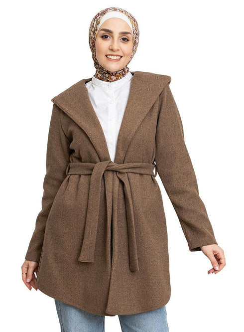 Sh - Brown Feather Jacket - Khotwh