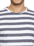 Sh.Black Striped Round T-shirt - Khotwh