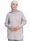 Silver Curved Long - Sleeve - Khotwh
