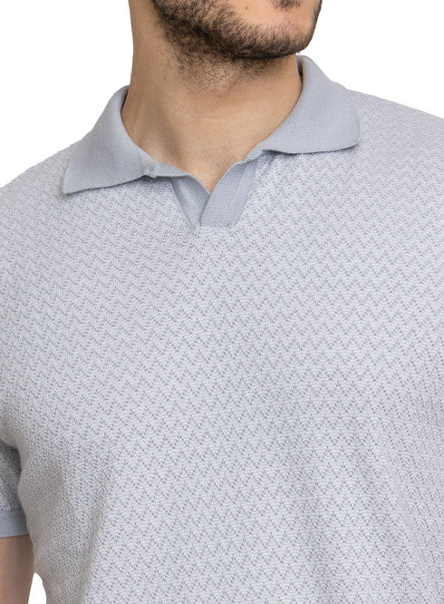 Silver Design 3 - F - Polo Neck T-Shirt - Khotwh