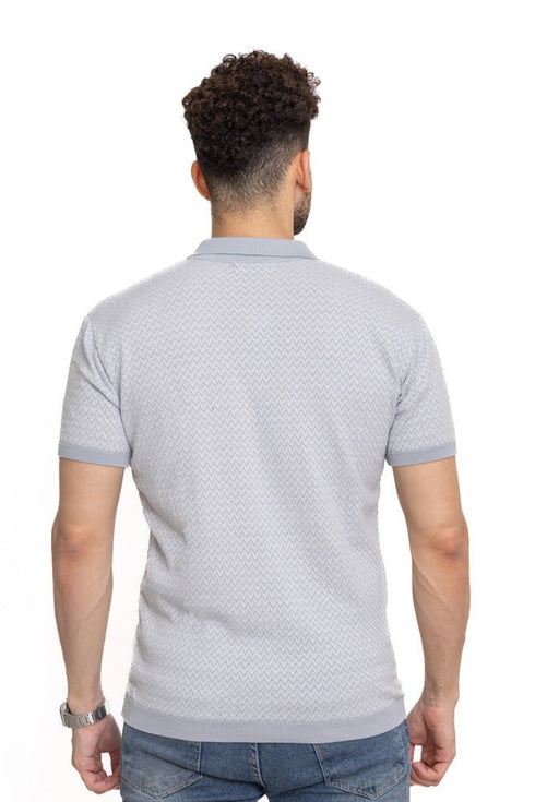 Silver Design 3 - F - Polo Neck T-Shirt - Khotwh