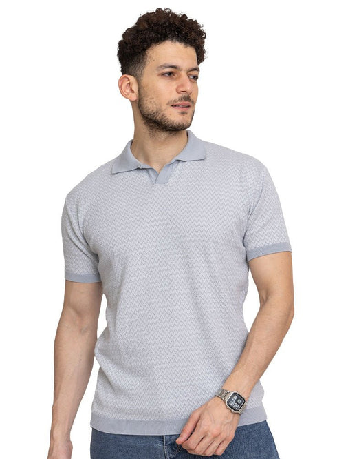 Silver Design 3 - F - Polo Neck T-Shirt - Khotwh
