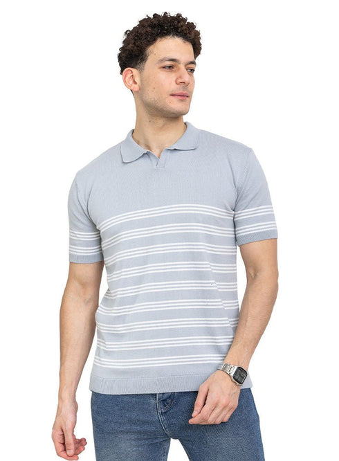 Silver Design 4 - F - Polo Neck T-Shirt - Khotwh