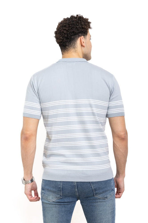 Silver Design 4 - F - Polo Neck T-Shirt - Khotwh