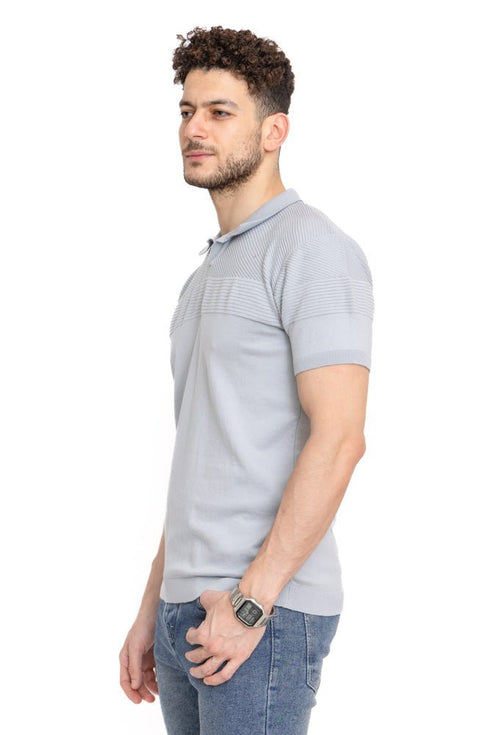 Silver Design 8 - F - Polo Neck T-Shirt - Khotwh