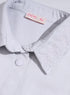 Silver Embroidered Gabardine Shirt - Khotwh