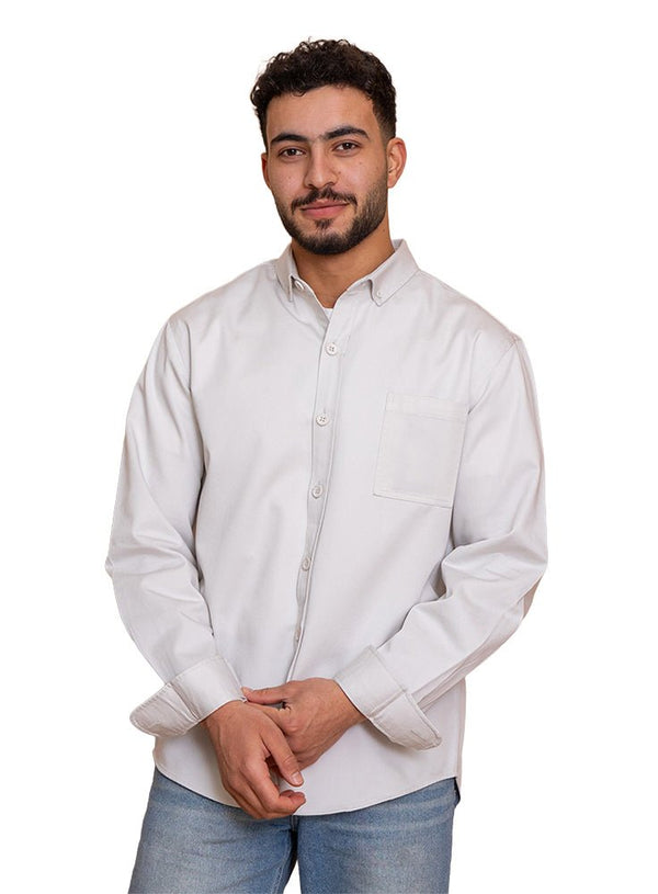 Silver Gabardine Shirt - Khotwh