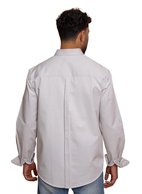 Silver Gabardine Shirt - Khotwh