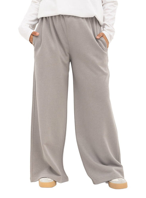 Silver Grey AN-Wide Leg (W) - Khotwh