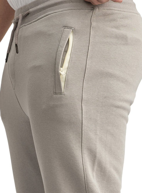 Silver Grey Zipper-Melton Wide Leg - Khotwh