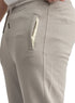 Silver Grey Zipper-Melton Wide Leg - Khotwh