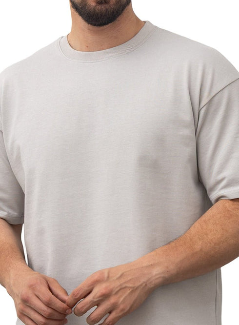 Silver K - Oversize Round T-Shirt - Khotwh