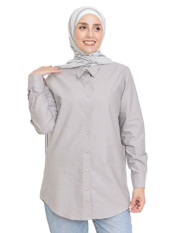 Silver L.Oxford Shirt (W) - Khotwh