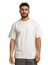 Silver Over Size Round T-Shirt - Khotwh