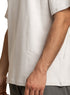 Silver Over Size Round T-Shirt - Khotwh