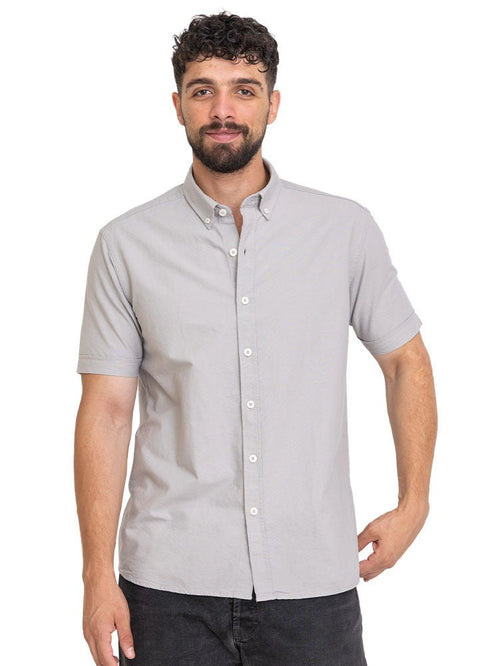 Silver Oxford Half Shirt - Khotwh
