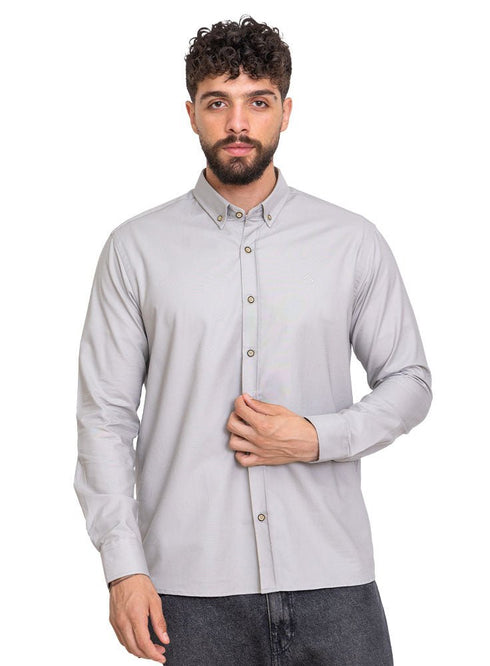 Silver Oxford Shirt - Khotwh