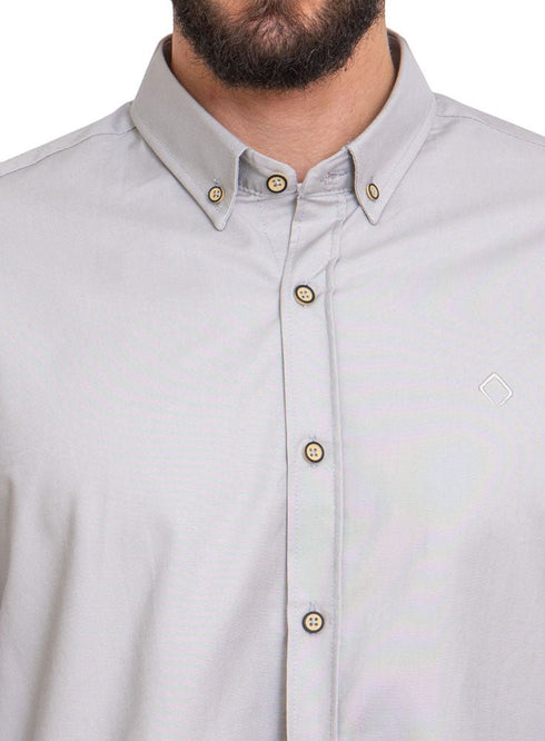 Silver Oxford Shirt - Khotwh