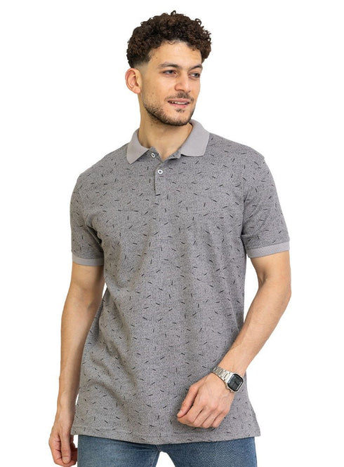 Silver Printed Polo Design 3 - Khotwh