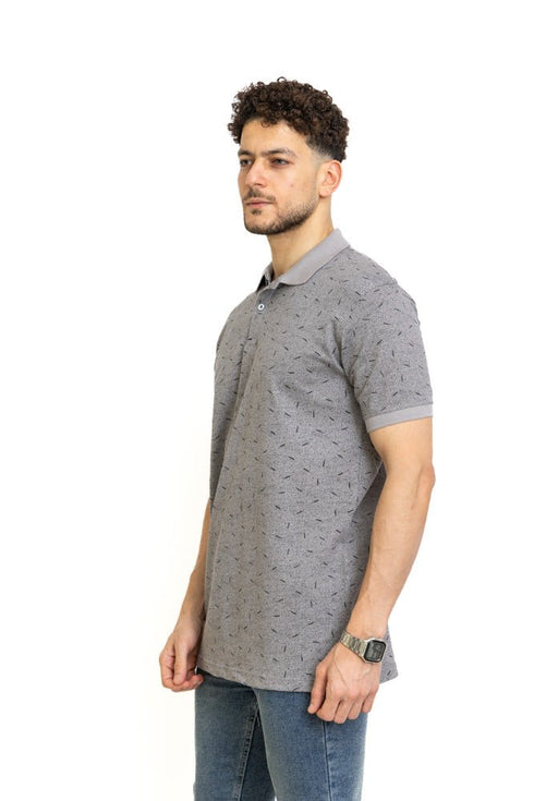 Silver Printed Polo Design 3 - Khotwh