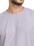 Silver Rhombus Over Size Round T-Shirt - Khotwh