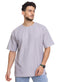 Silver Rhombus Over Size Round T-Shirt - Khotwh