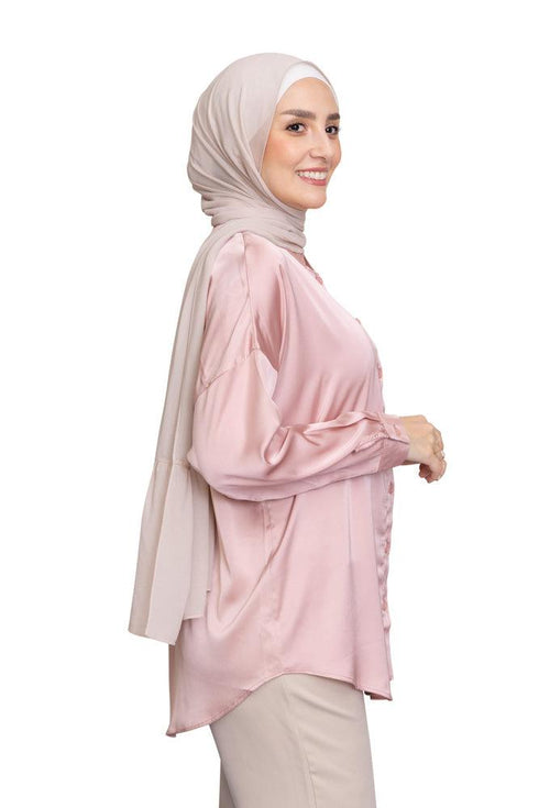 Simon Satin Blouse - Khotwh